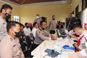 Polres Pesawaran Gelar Donor Darah