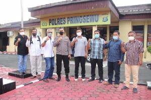 Kapolres Pringsewu Siap Bersinergi Dengan PWI