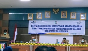 Pemkab Pringsewu dan PT. Taspen Sosialisasi Aspek Kepegawaian