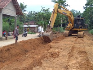 Dana Desa Tiyuh Agung Jaya Digunakan Untuk Bangun Infrastruktur