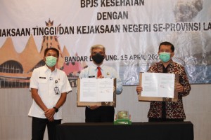 Capai Universal Coverage, Forum Kemitraan  Kajati Lampung Gelar MoU BPJS Kesehatan.