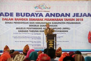 Parade Budaya Meriahkan Semarak Pesawaran 2018