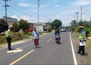 Polres Tanggamus Olah TKP Kecelakaan di Kecamatan Pugung