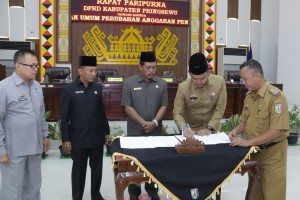 DPRD dan Pemkab Pringsewu Setujui Perubahan KUA-PPAS Tahun 2018