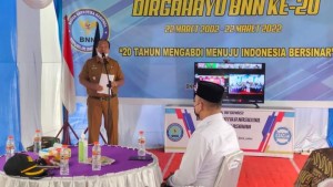 Wakil Bupati Asahan Hadiri Peringatan HUT BNN ke-20