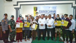Gubernur Lampung Resmikan Peluncuran Bansos Tunai Penanganan Dampak Inflasi
