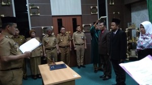 Wabup Fauzi Lantik Tiga Pejabat Administrator dan Pengawas