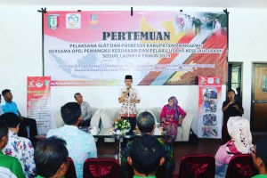 Pertemuan Pelaksana SLRT Dan Puskesos, Di Pringsewu.