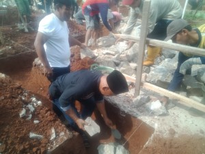 Peletakan Batu Pertama Masjid Sirotol Mustaqim Pekon Pajar Baru Pringsewu